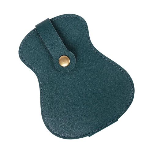 PU Leather Guitar Pick Holder Case Green – Quick Pick Organization and Easy Visual Recognition