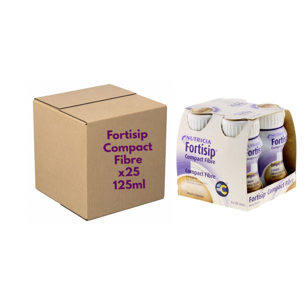 Fortisip Compact Fibre Mocha 125Ml Case Of 24