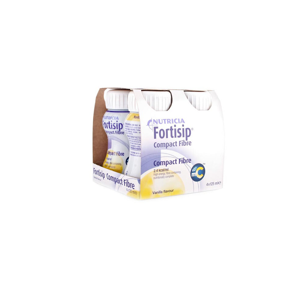 Fortisip Compact Fibre Vanilla 125Ml Pack Of 4