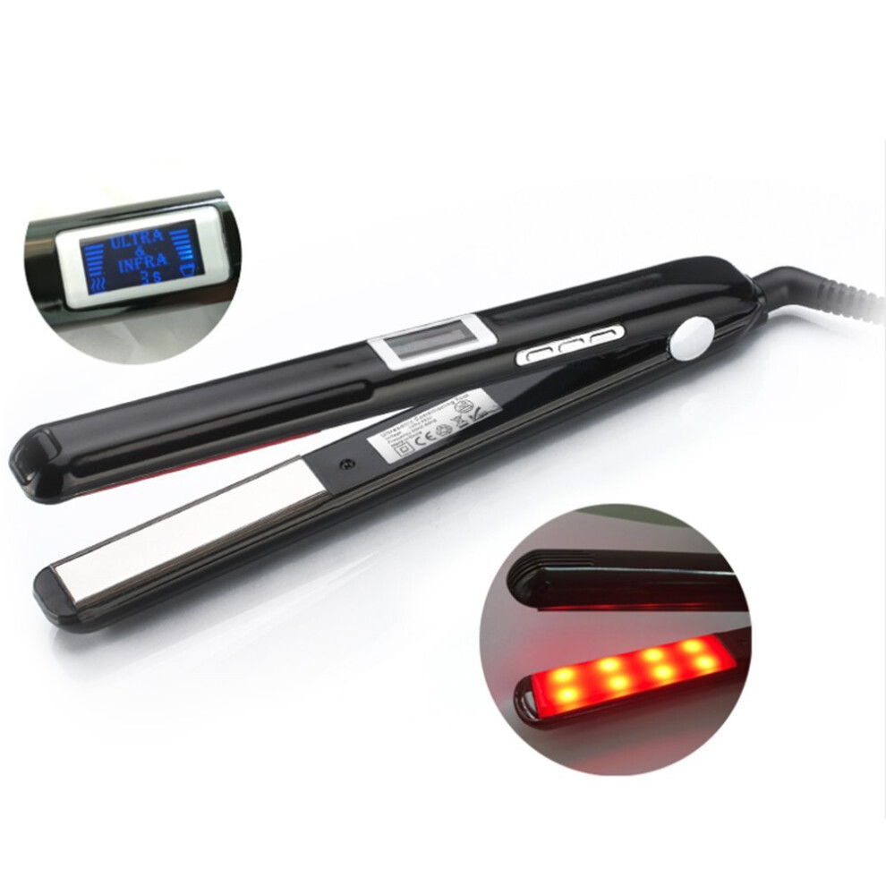 Ultrasonic Infrared Cold Hair Treatment Iron for Damaged Hair with Digital Temperature Control