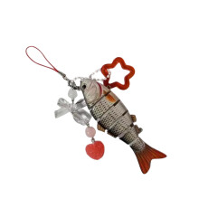 Realistic Fish and Star Shaped Handmade Keychain Pendant for Men, Durable Lanyard Accessory