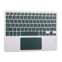 Dark Green Bluetooth Keyboard with Touchpad, 78 Keys, 400mAh Batterie