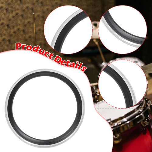 45.7cm Drum Mute Ring for Studio Recording, Precise Fit Drum Tone Control Pad, Easy Installation 1