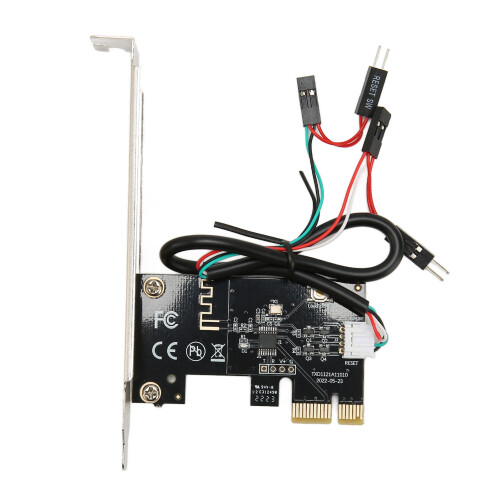 PCIE X1 Power Reset Switch Card - Remote Control for Desktop PC 1