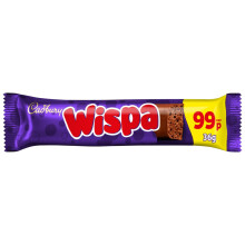 Cadbury Wispa Chocolate Bar 36g (Pack of 48)