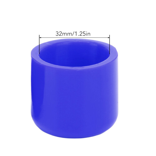 32mm Silicone Vacuum Hose Caps 5 Pack Blue