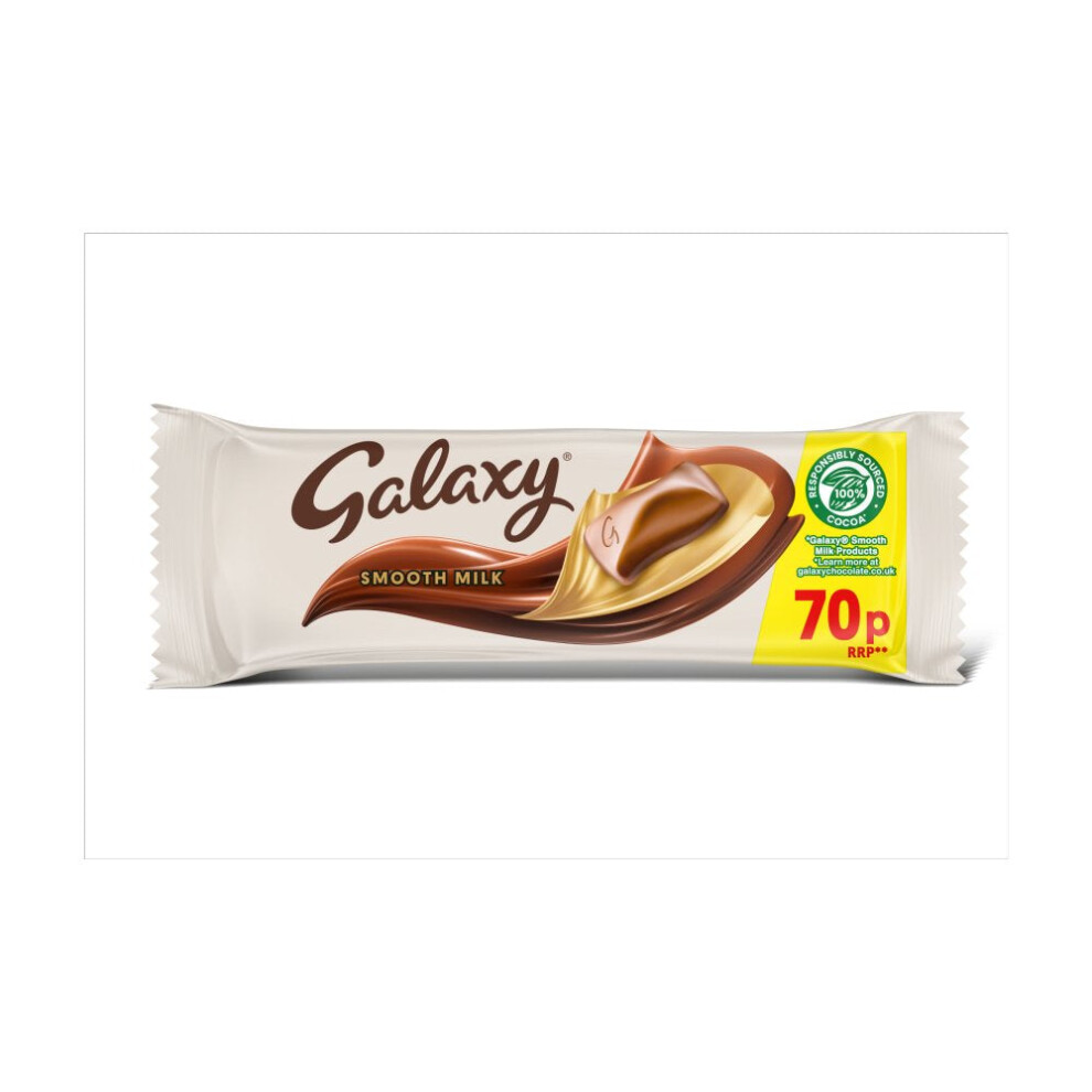 Galaxy Smooth Milk Chocolate Bar 42G (Pack Of 24)
