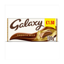 Galaxy Smooth Milk Chocolate Bar 100g (Pack of 24)