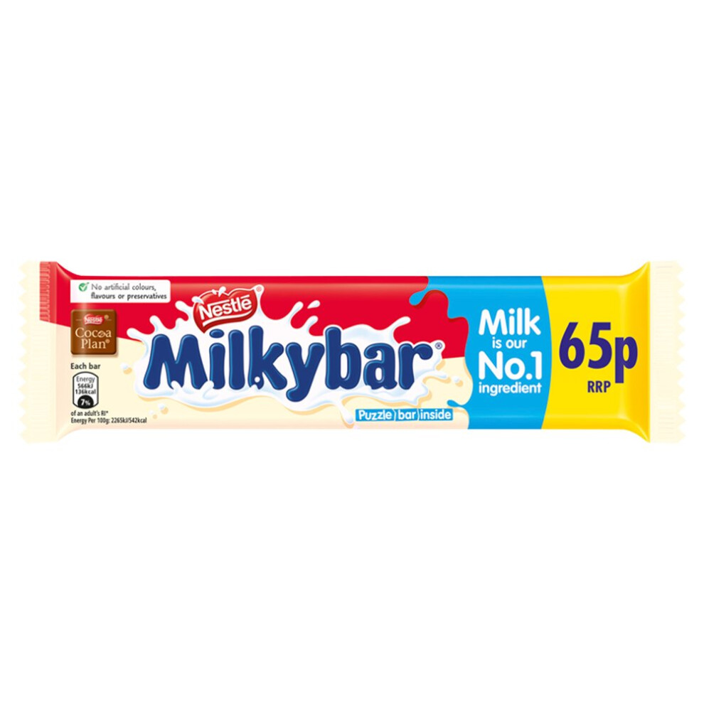 Milkybar White Chocolate Bar 25G (Pack Of 40)