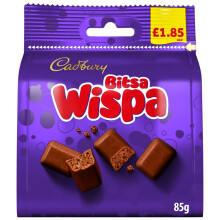 Cadbury Bitsa Wispa Chocolate 85 g (Pack of 10)