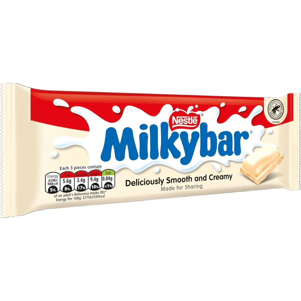 Milkybar White Chocolate Bar 90G (Pack Of 20)