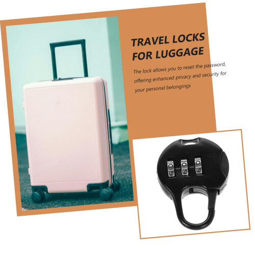 Combination Luggage Lock 3 Digit Keyless Mini Lock for Suitcase and Backpack Zippers 2