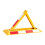 Triangular Cold Rolled Steel Parking Lock, High Strength, Thickened 4
