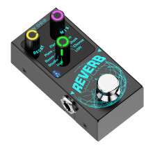 9 Mode Guitar Reverb Pedal for Electric Guitar, Compact Digital Reverb Effect with LowNoise Processing