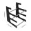 MultiTier Acrylic Keyboard Stand Black Ergonomic Display Holder for Mechanical Keyboards 2