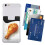 Phone Card Holder Adhesive Wallet, Fried Chicken Drumstick Leather Stick On for iPhone Android 2