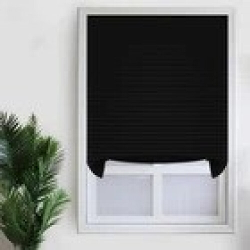 Temporary Stick On Window Blinds Pleated 1