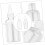 14pcs Clear Plastic Squeeze Bottles Set with Precise Tip for Liquids, Refillable Travel Size 3
