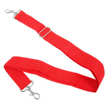 Adjustable Marching Snare Drum Sling with Metal Hooks, Red Drum Carrier Strap for Parade Performance