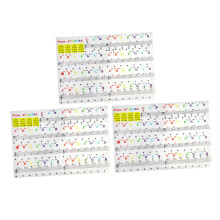 3 Pcs Colorful Piano Keyboard Stickers for Beginners Removable Key Labels with Fast Learning Aid