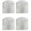 16X Guitar Dome Control Knobs for  Tele Replacement, Silver 1