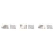 24 Pieces M3X30MM Pick- de Guitare Electrique de Humbucker Reglage L'Hauteur Vis et Ressort - Argent