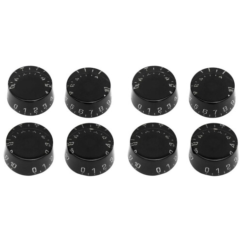 8Pcs Electric Guitar Top Hat Knobs Speed Volume Tone Control Knobs Compatible for  LP Style Guitar