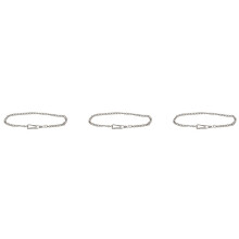 3X Retro Vintage Taschenuhr Kette Silber