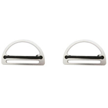 2X Plongée Sous-Marine En Acier Inoxydable Poids Ceinture Gardien avec Anneau En D pour Sangle 50mm Poids Ceinture Natation Plongée Sous-Marine Surf