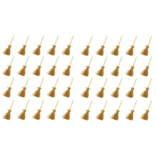 60Pcs Miniature Artificial Straw Brooms with Red Ropes Halloween Straw Dollhouse Decoration Witches Party Decor Toy