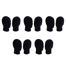 Polystyrene Black Foam Men Model Mannequin Dummy Stand Shop Display Hat, 10 x BLACK