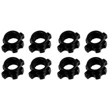 8Pcs Dumbbell Bar Nut Barbells Spin Screw Clamp Dumbell Weight Lifting Fitness Equipments Accessories
