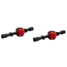 2X Metal Rear Bridge Axle Housing Case for WPL D12 C14 C24 C24-1 C34 B14 B24 B16 B36 RC Car Upgrade Parts,Black