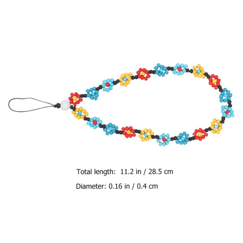 Boho Beaded Phone Charm Wrist Lanyard, AntiDrop Strap for iPhone Samsung Android 2