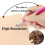 20 Pack Double Sided Tattoo Practice Skin with Realistic Texture for Microblading and Training 5