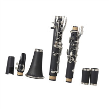 Professional B Flat Clarinet 17 Key Bakelite Body Beginner Student Set with Case and Accessories