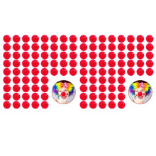 120 Pieces Red Clown Noses Cosplay Noses Foam Circus Noses for Halloween Christmas Carnival Costume Party Dress