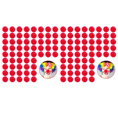 120 Peças Narizes de PalhaçO Vermelho Cosplay Narizes Espuma Narizes de Circo