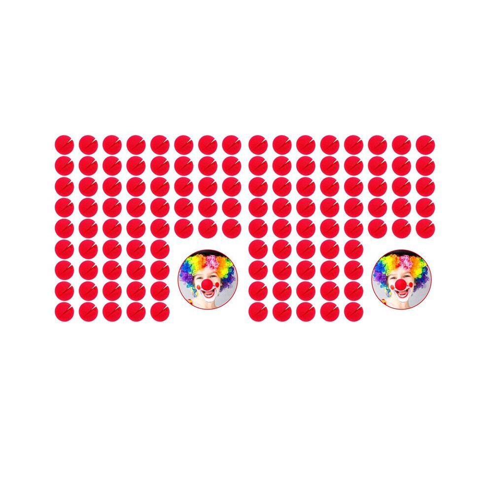 120 Pieces Red Clown Noses Cosplay Noses Foam Circus Noses For Halloween Christmas Carnival Costume Party Dress 6033017000835