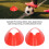 Soccer Disc Cones 8cm 10 Pack - Large Marker & Training Obstacle Discs 9