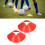 Soccer Disc Cones 8cm 10 Pack - Large Marker & Training Obstacle Discs 16