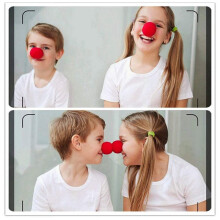 90PCS 2X2Inch Cosplay Noses Red Clown Nose for Party Halloween Costume Supplies Christamas