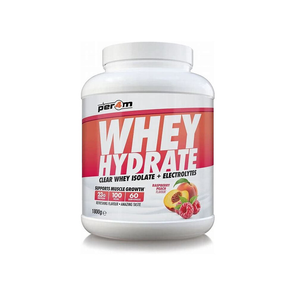 Per4m Peach Whey Protein Powder 2Kg Raspberry