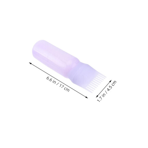 Hair Dye Applicator Bottle with Comb Tip for Precise Root Application, Reusable Plastic 1