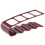 Brown 4-Compartment Remote Control Holder 7 x 18cm 2