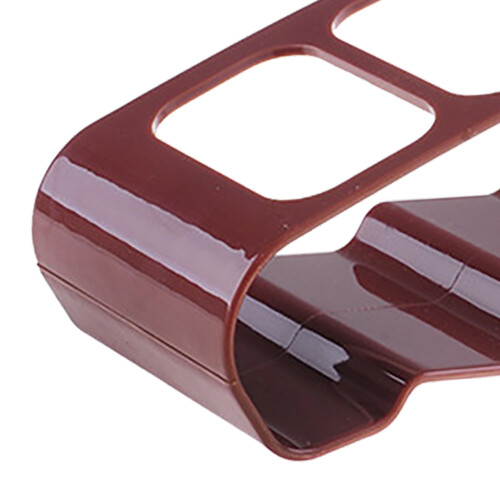 Brown 4-Compartment Remote Control Holder 7 x 18cm 2