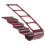 Brown 4-Compartment Remote Control Holder 7 x 18cm 12
