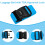 Luggage Straps with TSA Approved Combination Lock, Adjustable for Suitcases, 2 Pack, Light Blue 3