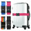 Luggage Strap with 3Digit Combination Lock, AntiTheft Adjustable Suitcase Belt for Travel, Red 3