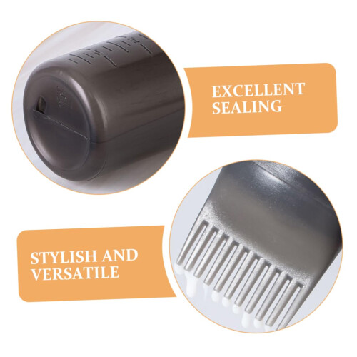 5pcs Hair Dye Applicator Bottle with Comb Leakproof Cap for Precise Root Touch Up 2